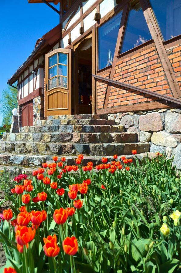 Dom Na Wodzie Mazury Villa Dzwierzuty ภายนอก รูปภาพ