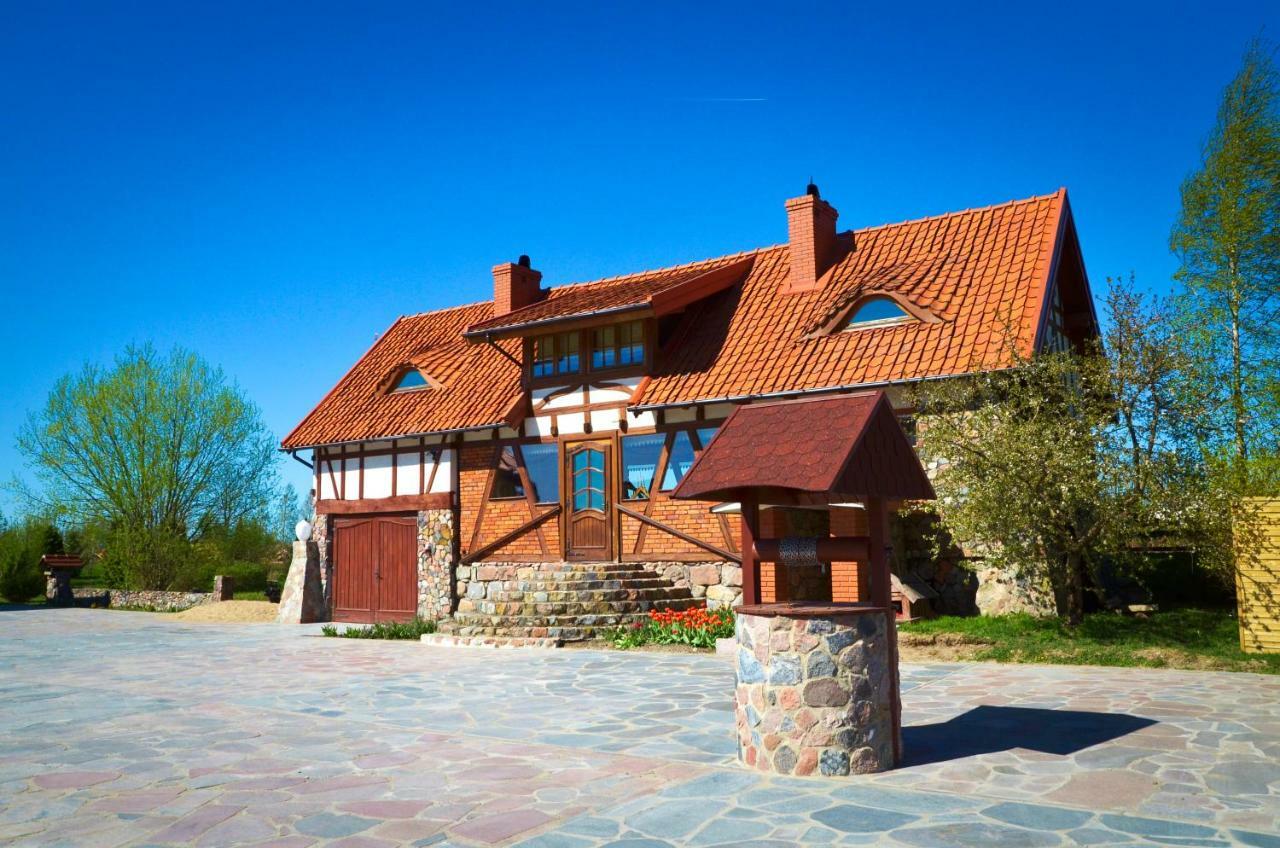 Dom Na Wodzie Mazury Villa Dzwierzuty ภายนอก รูปภาพ